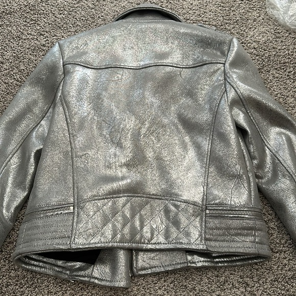 Zara silver moto jacket - Picture 3 of 3